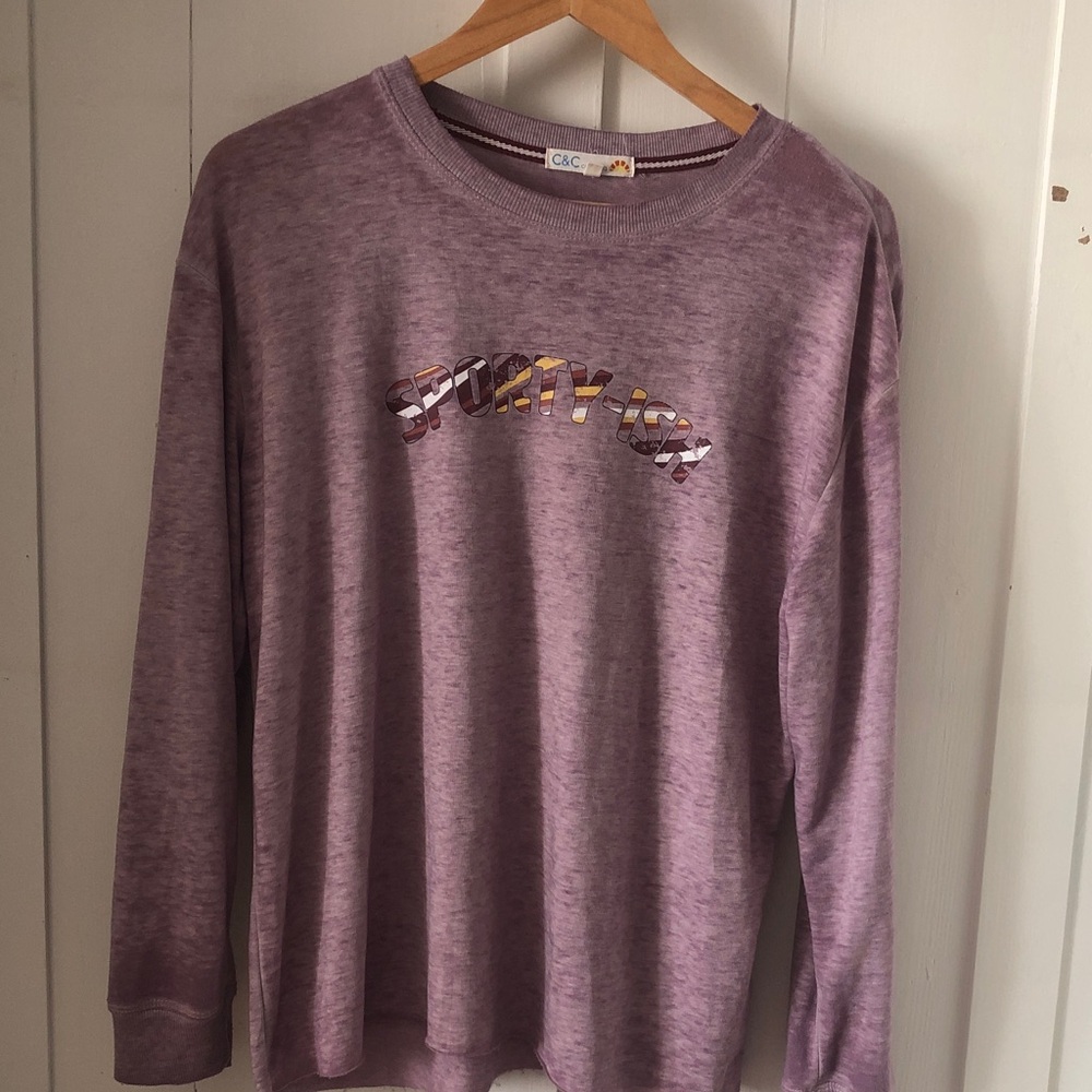 C&C California Lavender Graphic Sweatshirt. Very soft and lightweight size Med